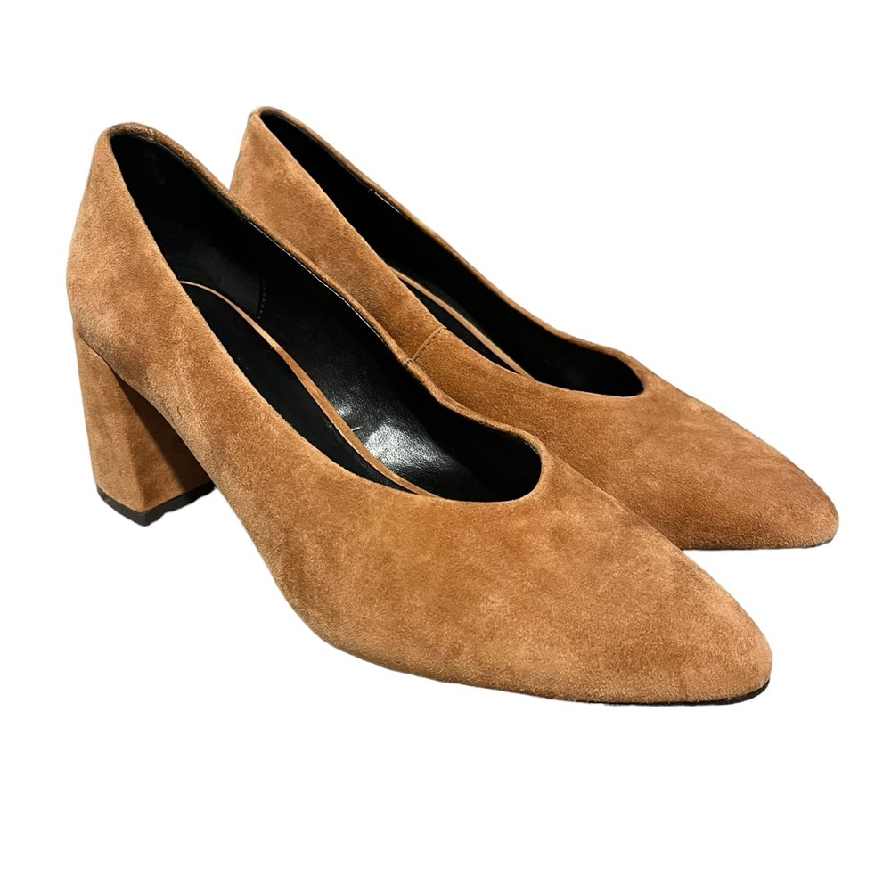 Anthropologie suede heels